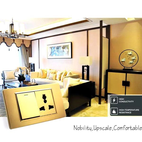 Multi Faction Belysning Elektrisk vægkontakt og stikkontakt Stort panel